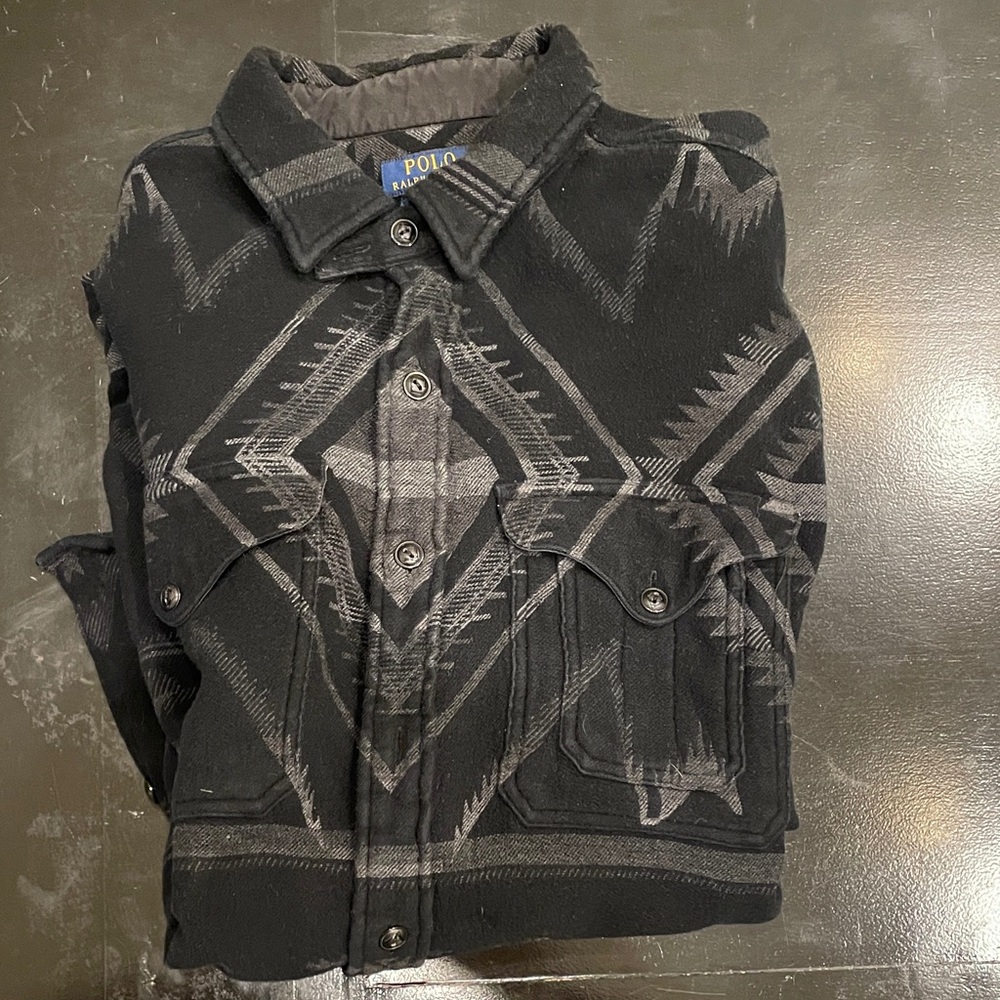 Ralph Lauren Black and Gray Classic Fit Jacket